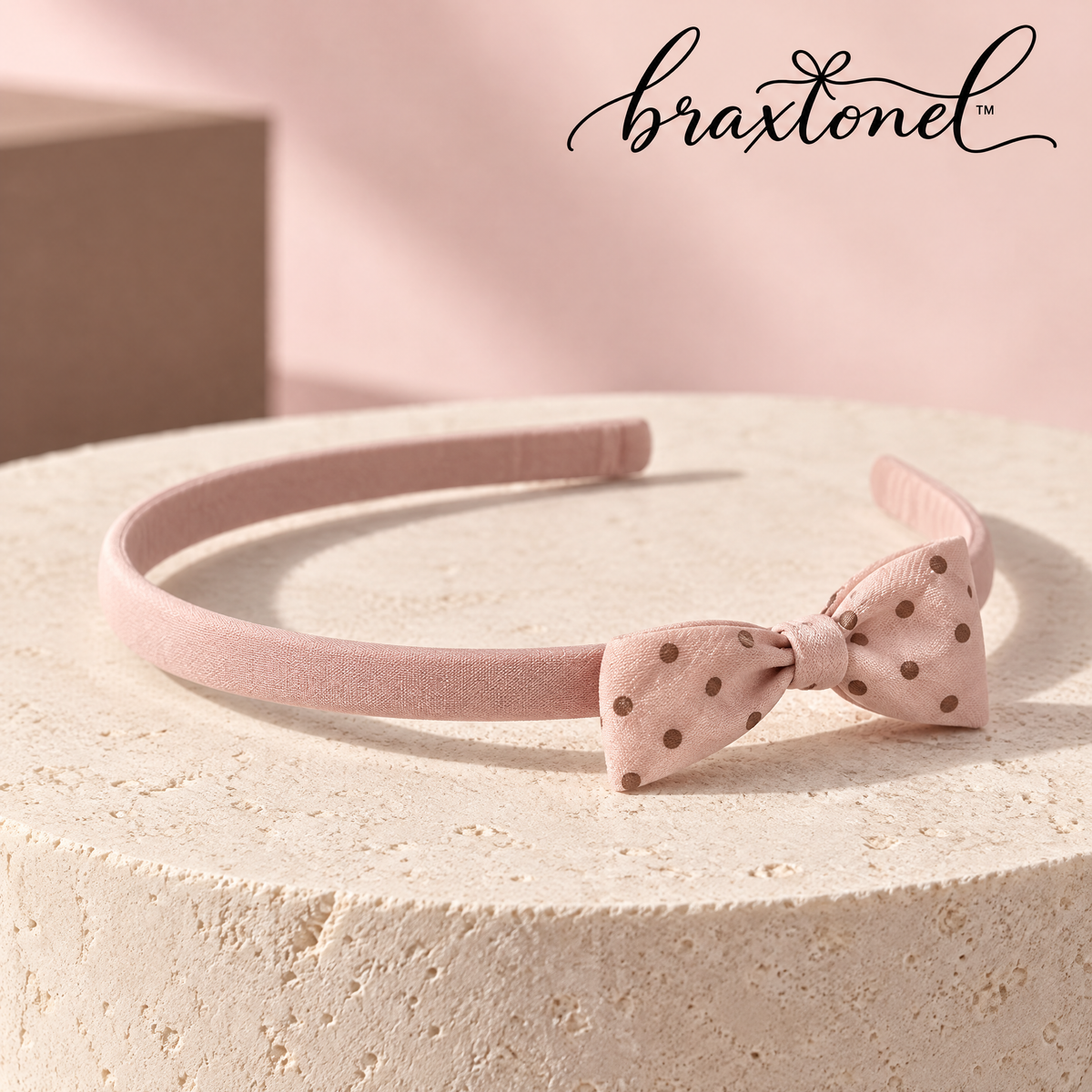 Braxtonel™ Polka Dot Bow Headband