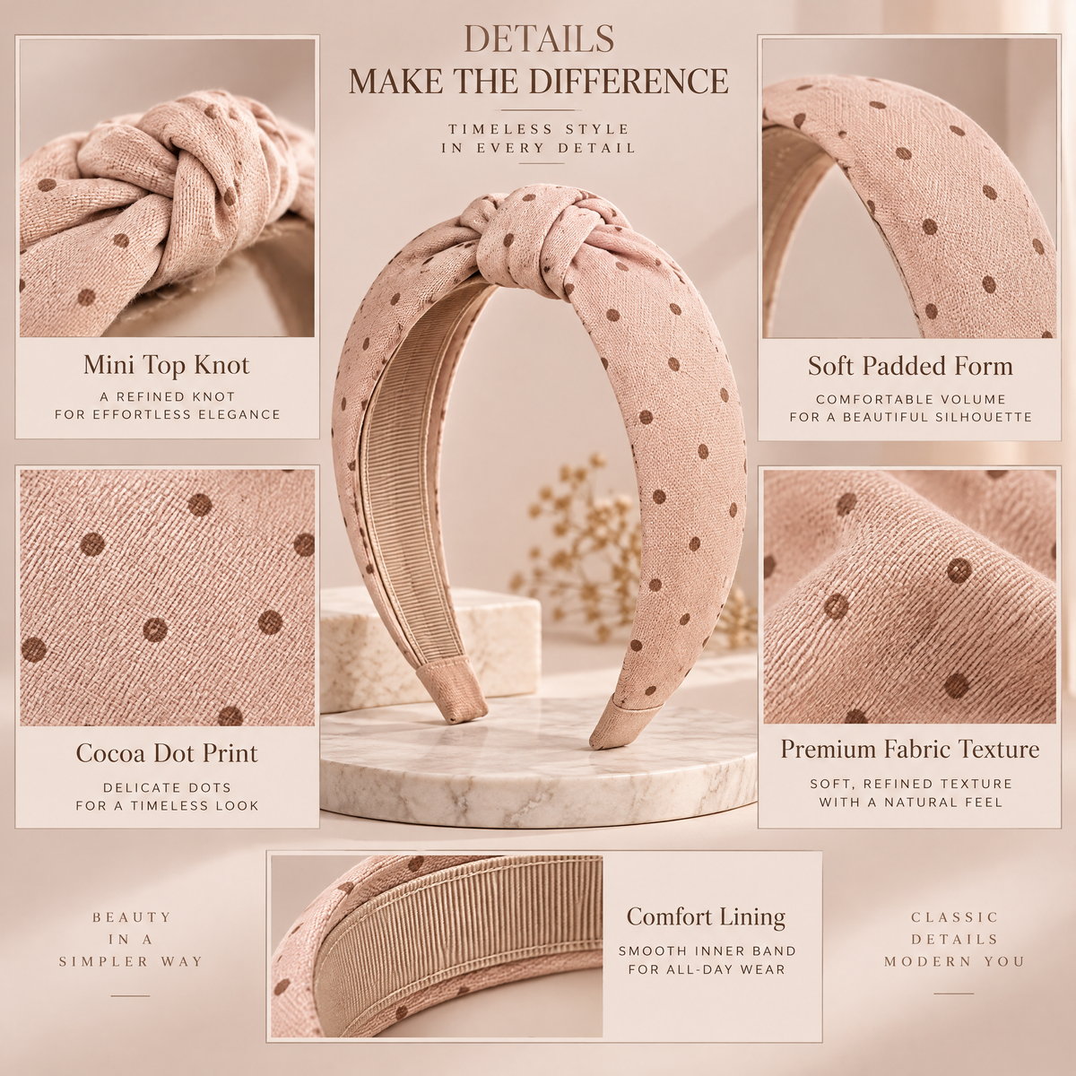Braxtonel™ Polka Dot Knot Headband