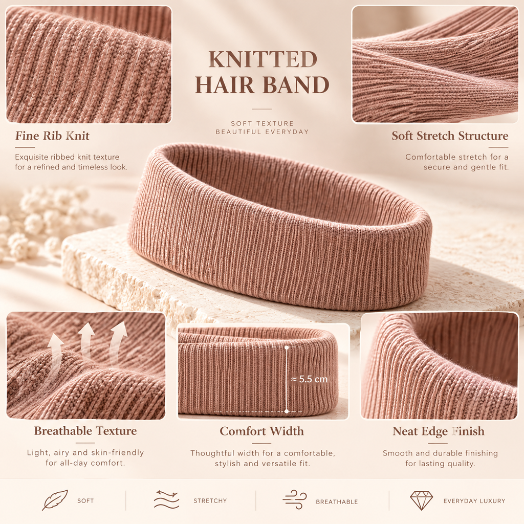 Braxtonel™ Ribbed Wide Headwrap