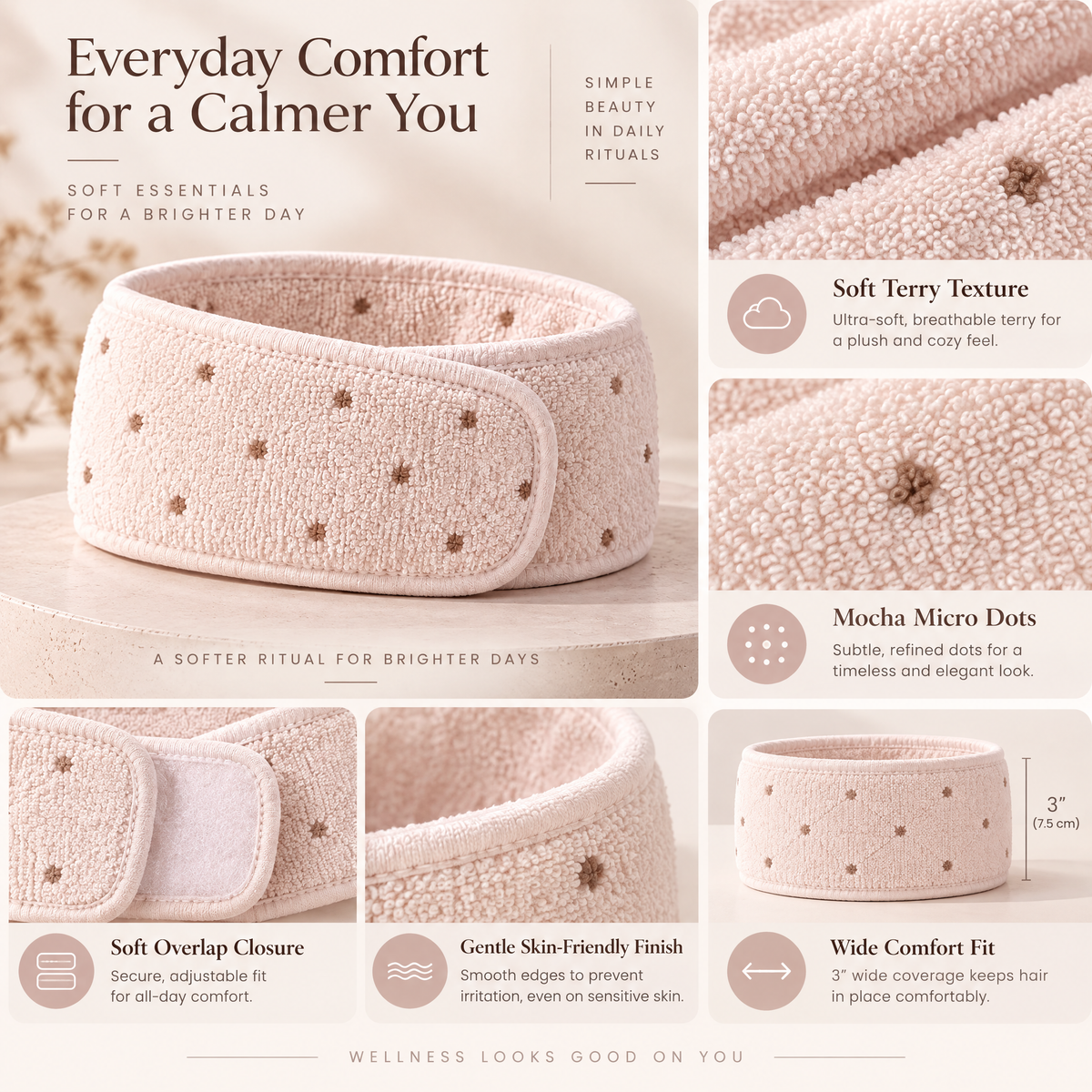 Braxtonel™ Polka Dot Wrap Headband
